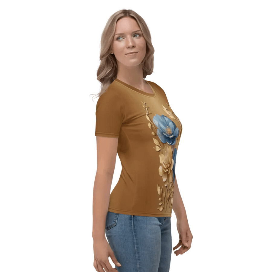 Floral Themed All Over Print T-shirt product image (4)