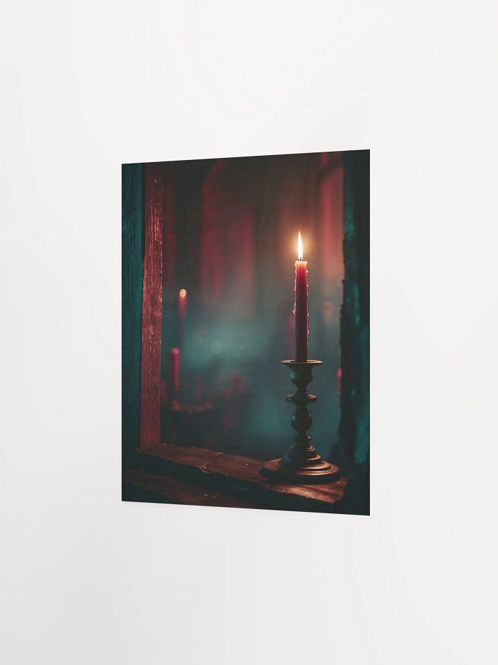 Moody Burgundy Candle Poster product image (28)