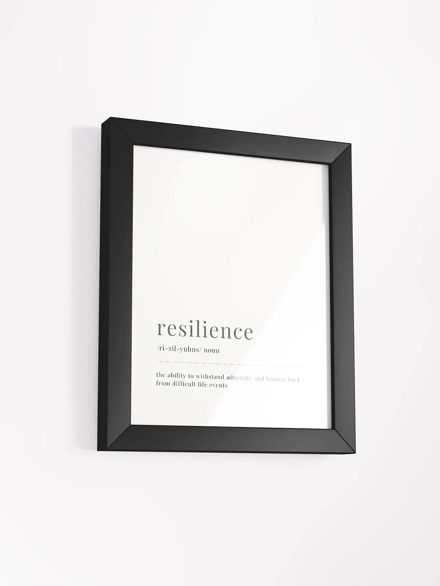 Resilience Definition Framed Print product image (2)