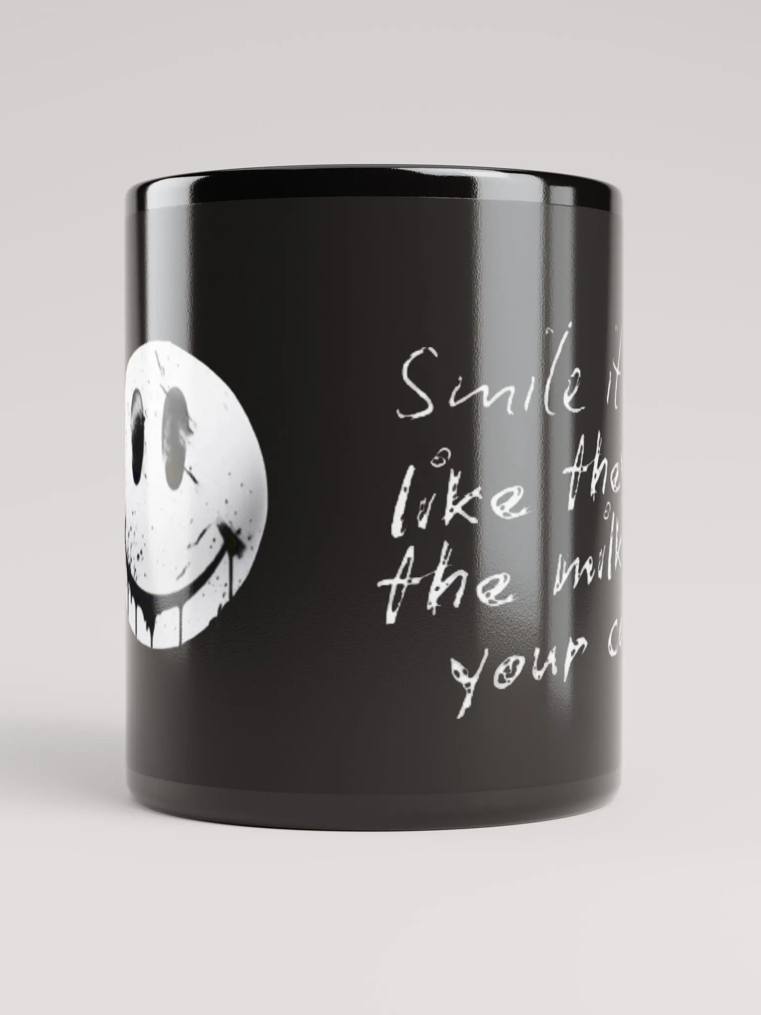 Dripping Smile Black Mug product image (7)