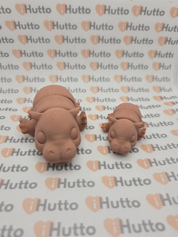 Flexi Baby Pygmy Hippo - 3D Printed product image (2)