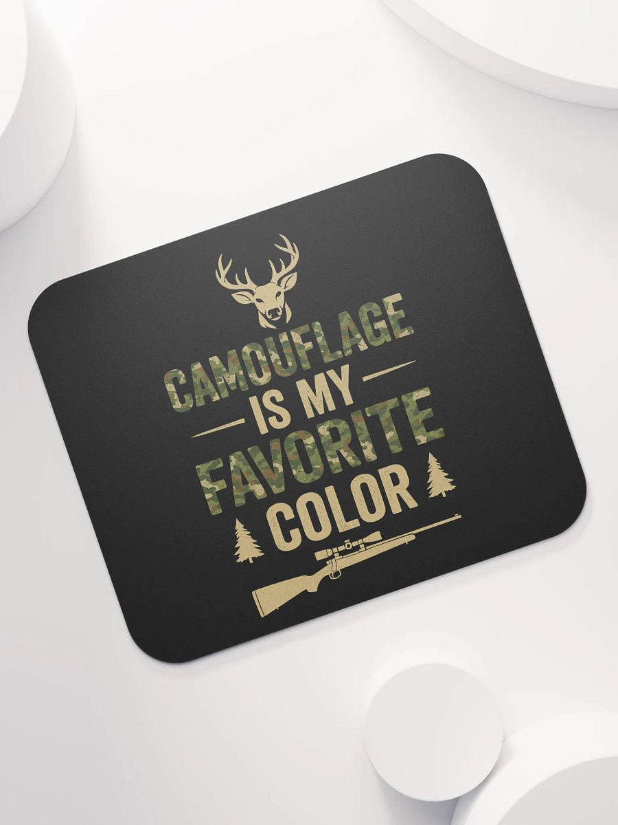 Camo Mouse Pad – Camouflage Is My Favorite Color | Funny Desk Gift product image (7)