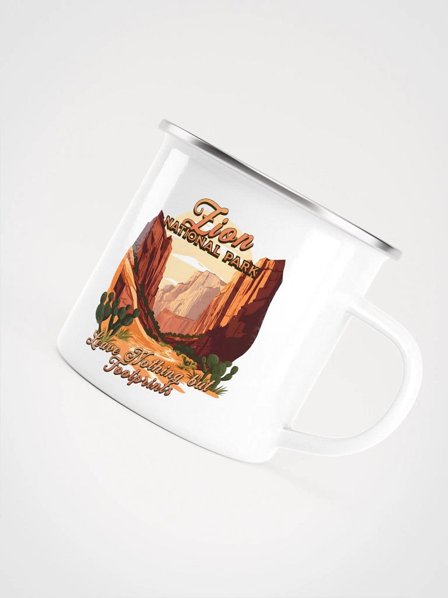 Vintage Zion National Park Enamel Mug product image (2)
