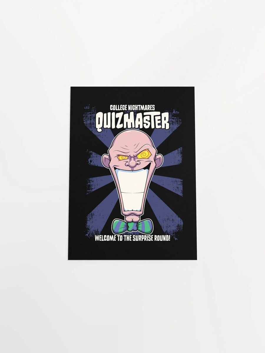 Quizmaster Supervillain Poster – Funny College Student Art product image (49)