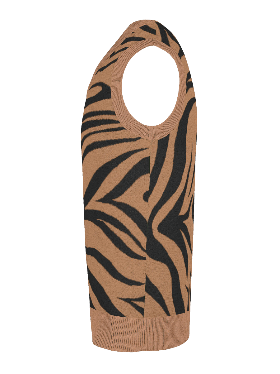 Tiger Stripe V-Neck Vest product image (4)