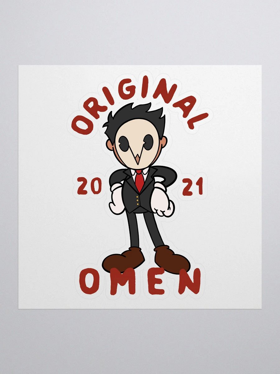 Vintage Omen Kiss Cut Sticker product image (1)