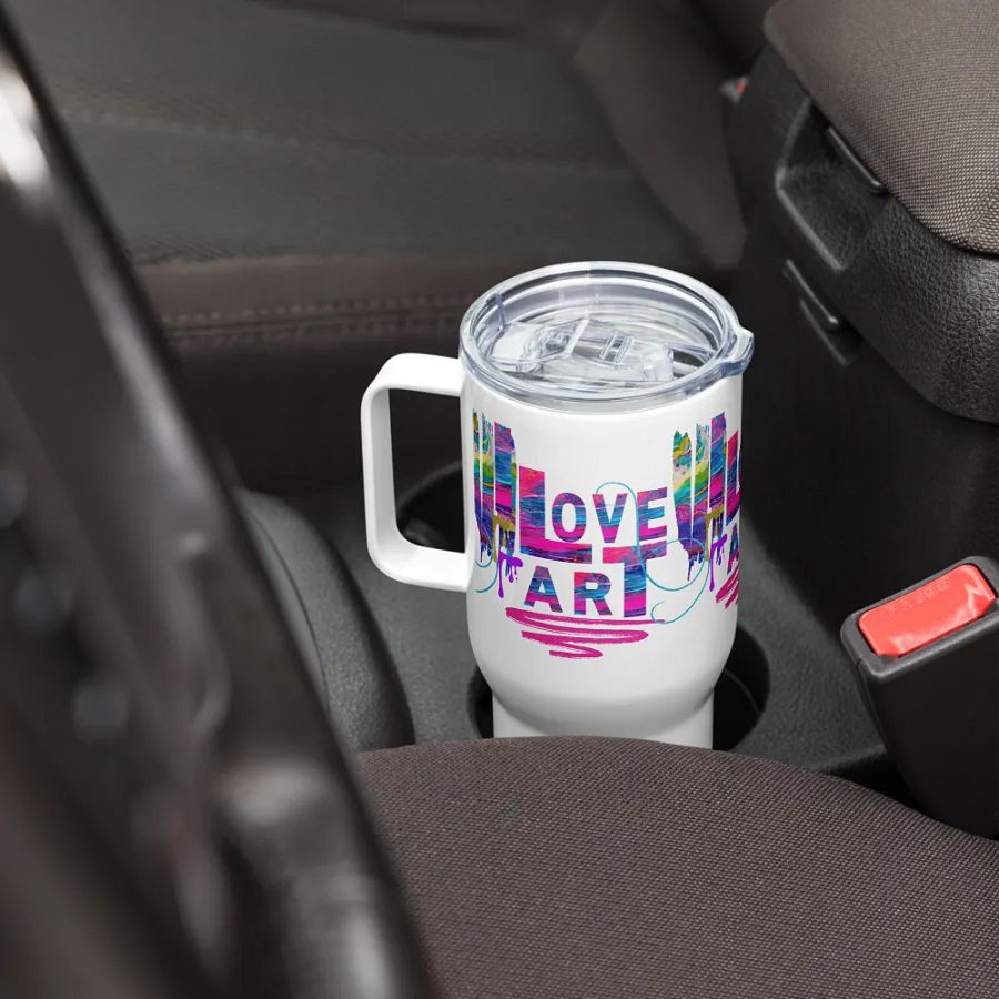 Love Art Travel Mug for art students moms daughters friends art teachers product image (8)