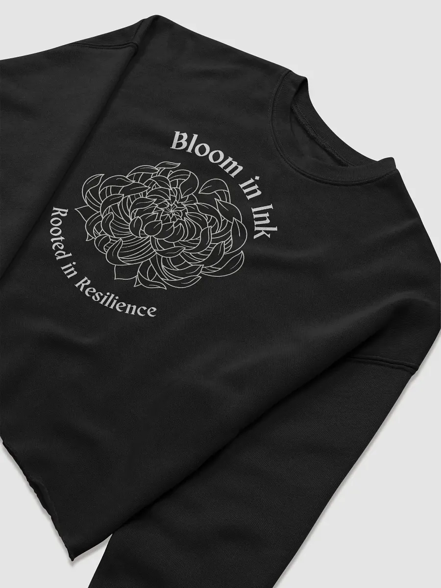 "Bloom in Ink" Peony Cropped Sweater product image (5)