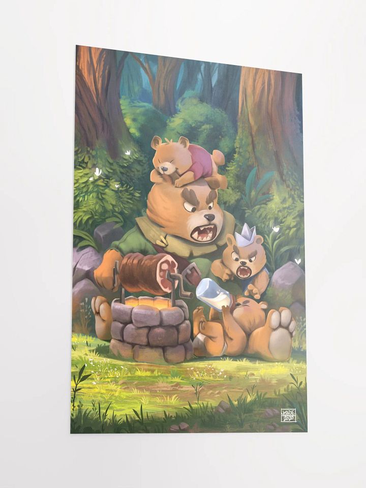 Papa Bear and the Little ones - Print product image (2)