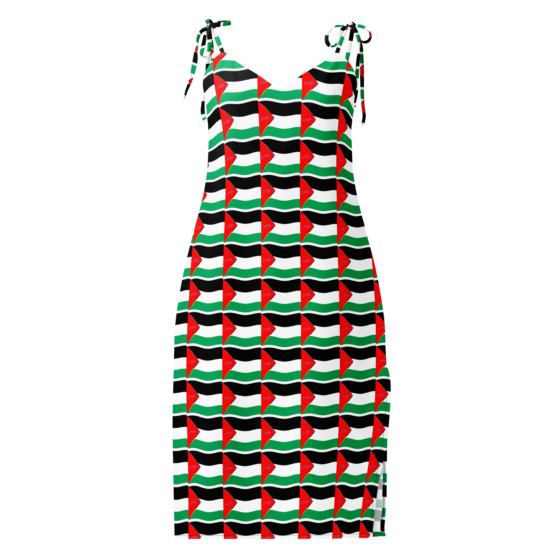 Queer Palestinian Pride All-Over Slip Dress product image (1)