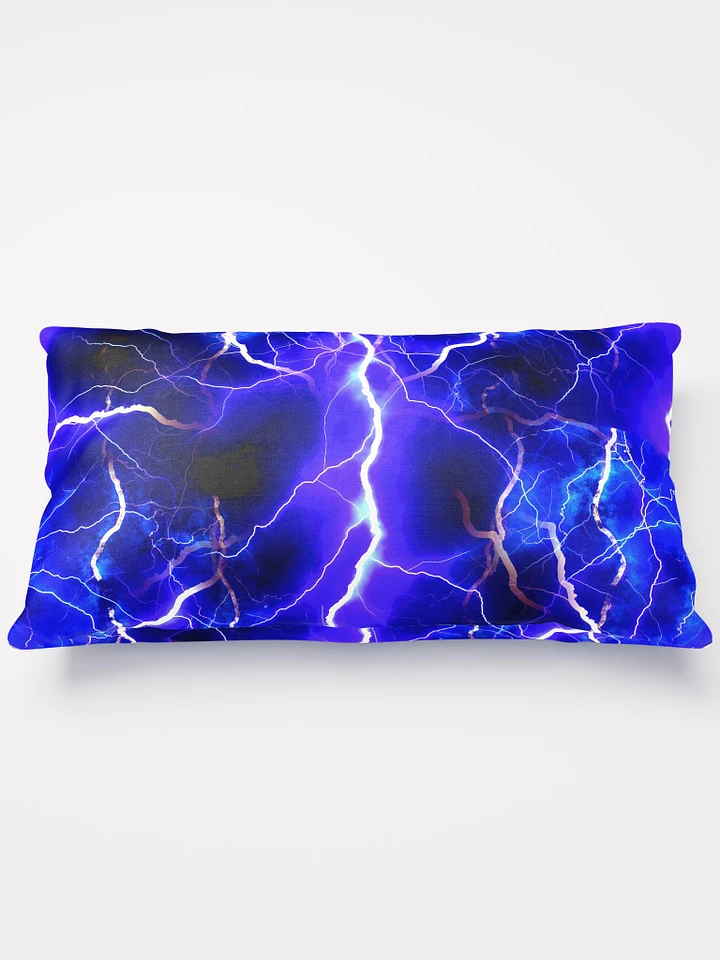 Blue Lightning Throw Pillow product image (3)