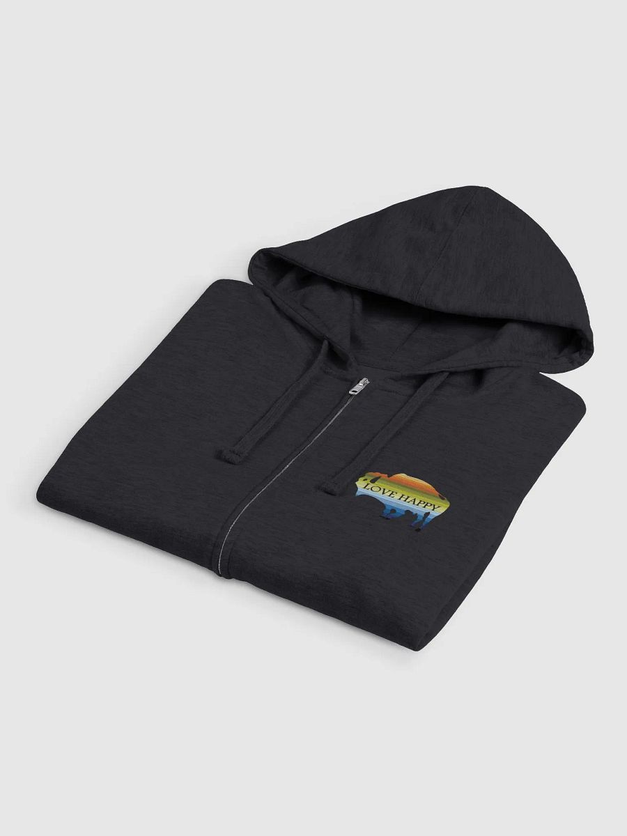 Love Happy Buffalo Zipped Fleece Hoodie product image (4)
