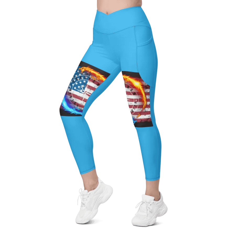 Leggings w pockets deep sky blue product image (5)