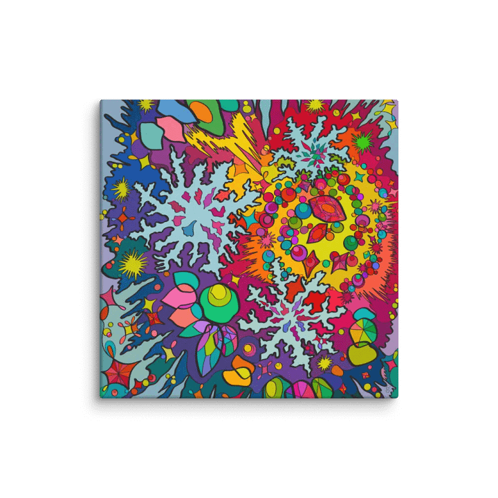 Vibrant Movement Canvas - Snowflakes product image (1)
