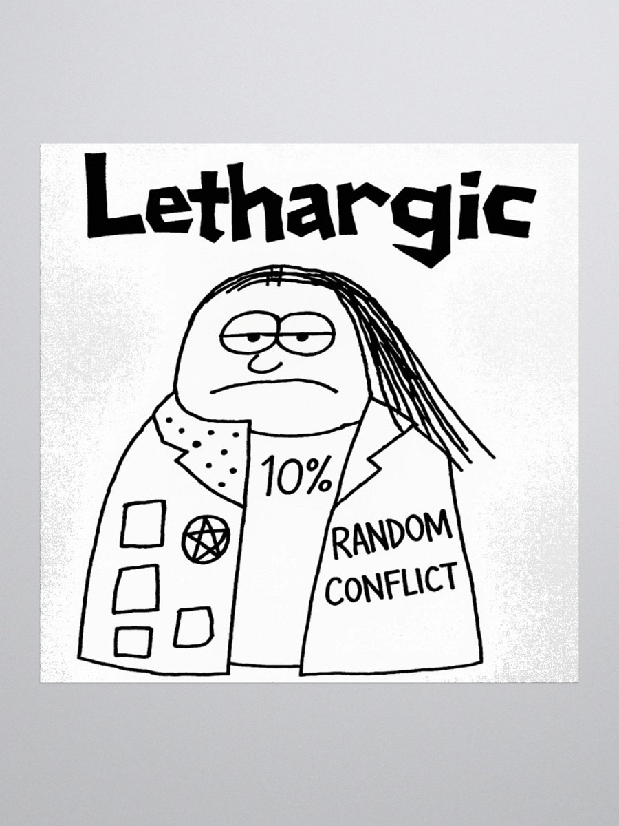 Lethargic (V2) "Bill" Sticker product image (2)