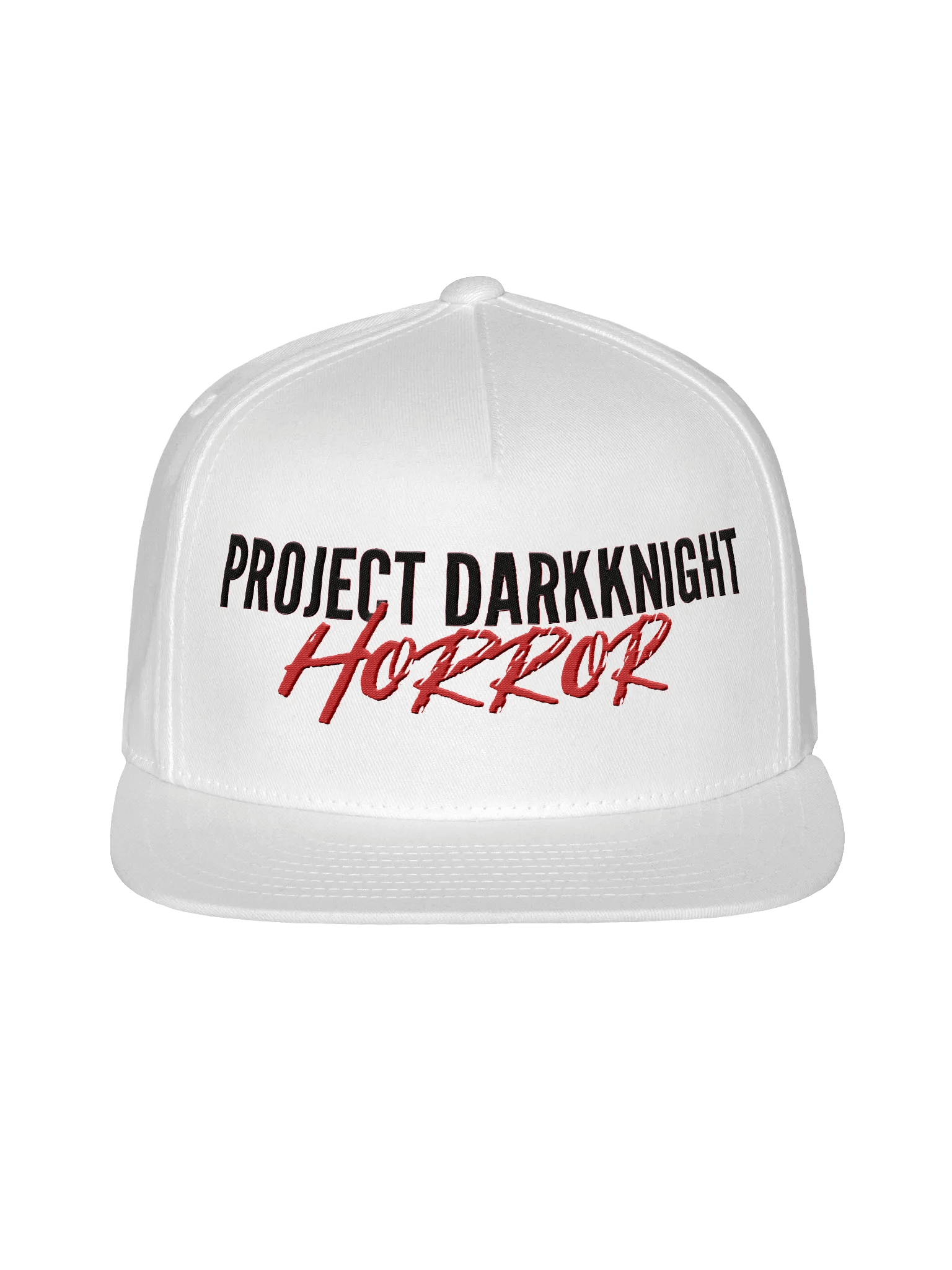 PDKH Embroidered Head Wear/ Unisex Snapback (Black & red letters) product image (1)