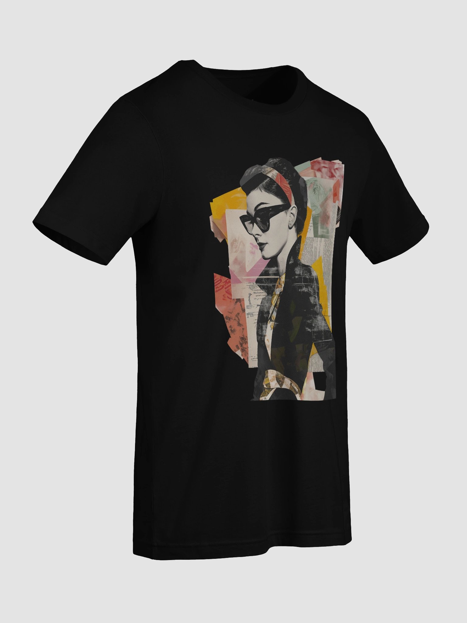 Stylish Woman in Shades Graphic T-Shirt – Cool, Minimalist Fashion Tee product image (58)