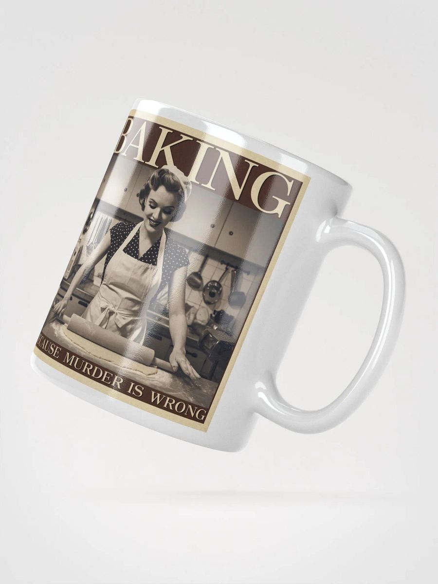 "Baking" #Humorous Glossy White Mug product image (6)