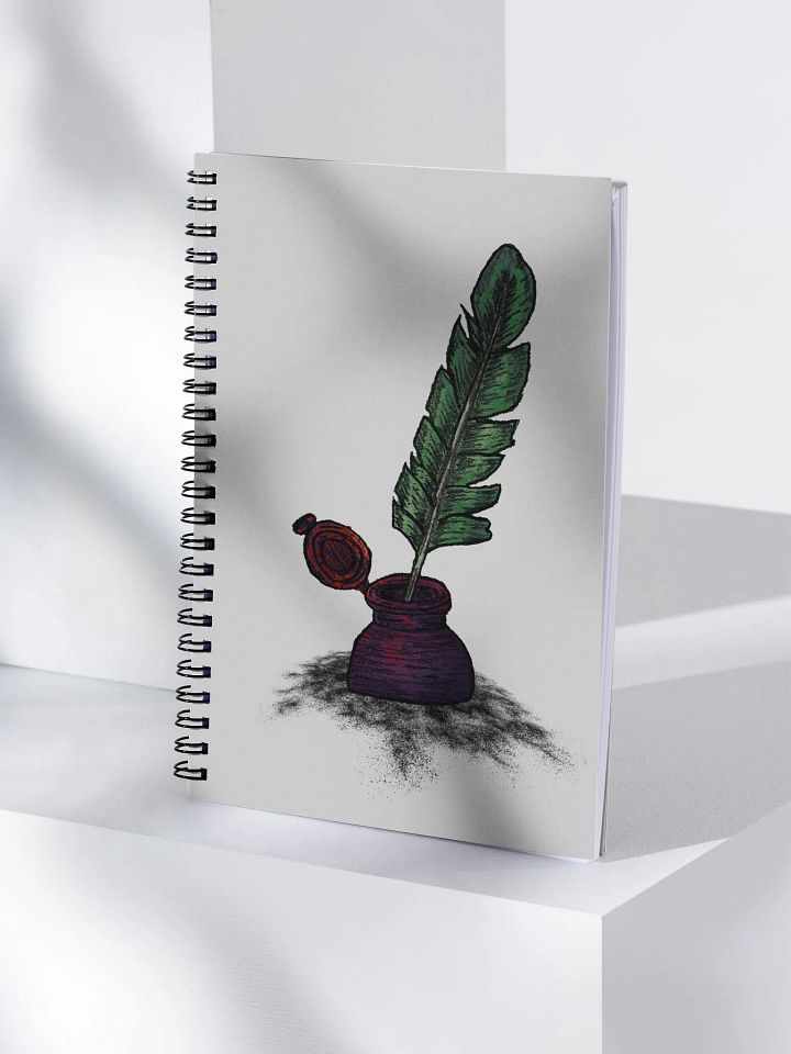 Illegible Script Spiral Notebook product image (2)