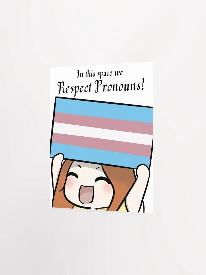 Respect Pronouns Poster - Transgender product image (2)