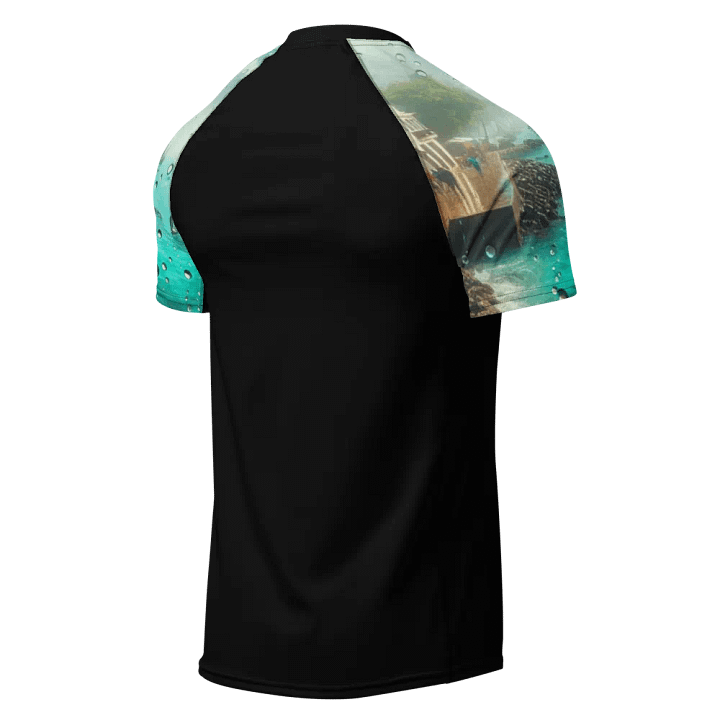 Shadowed Elegance Men's Recycled Rash Guard | Ai Design product image (2)