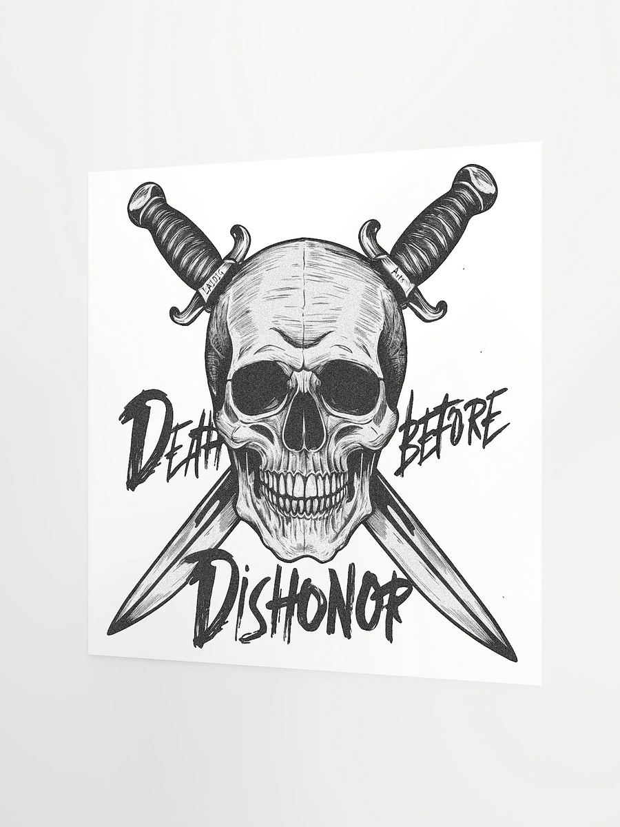 Death Before Dishonor Skull And Blades Print product image (2)