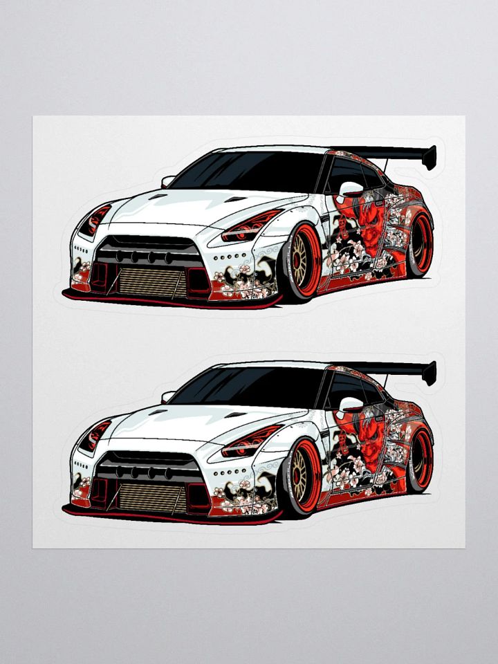 Oni R35 Nissan GT-R Sports Car Stickers product image (1)