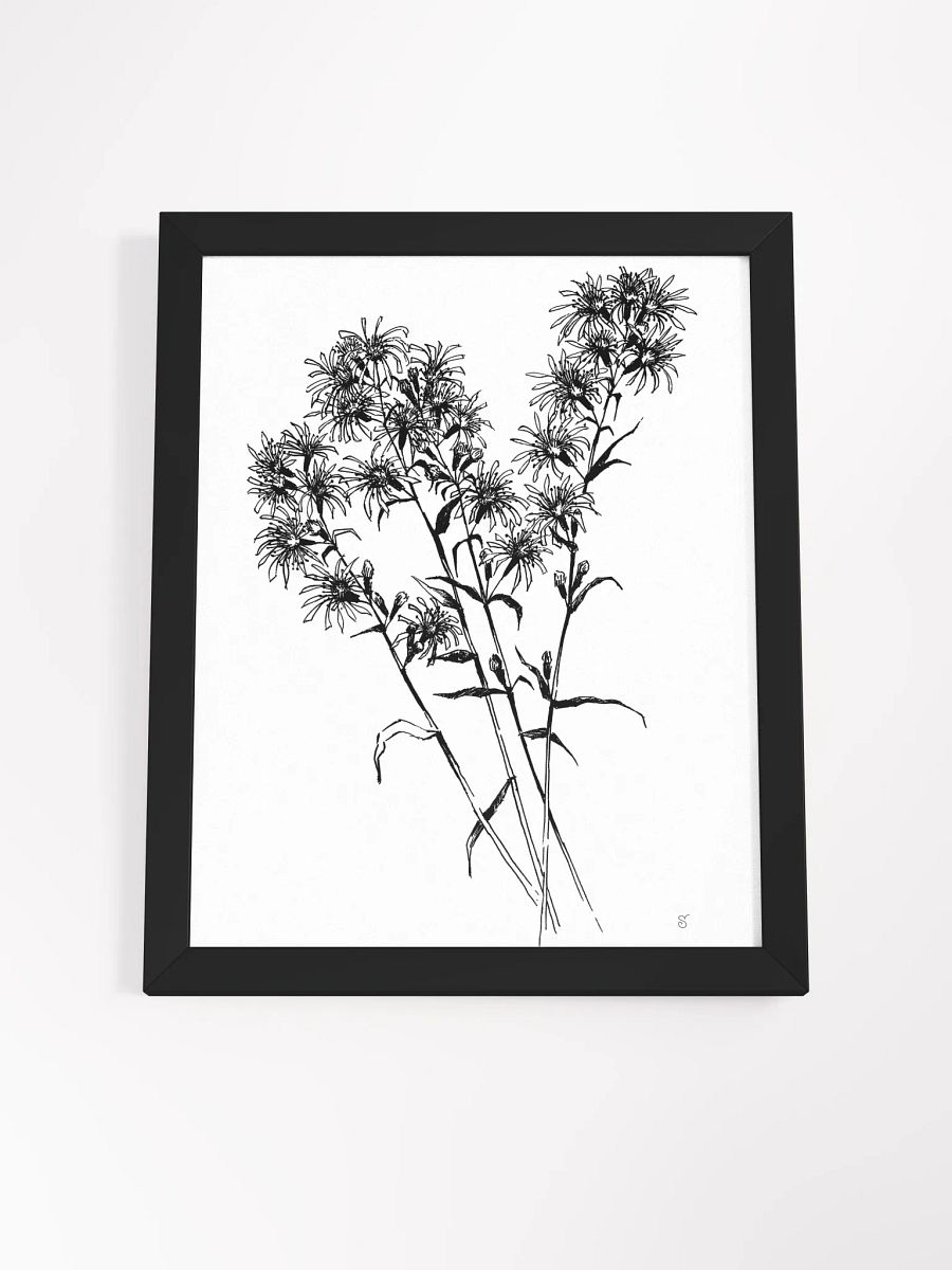 Elegant Botanical Line Art Poster - Bouquet Flowers product image (31)