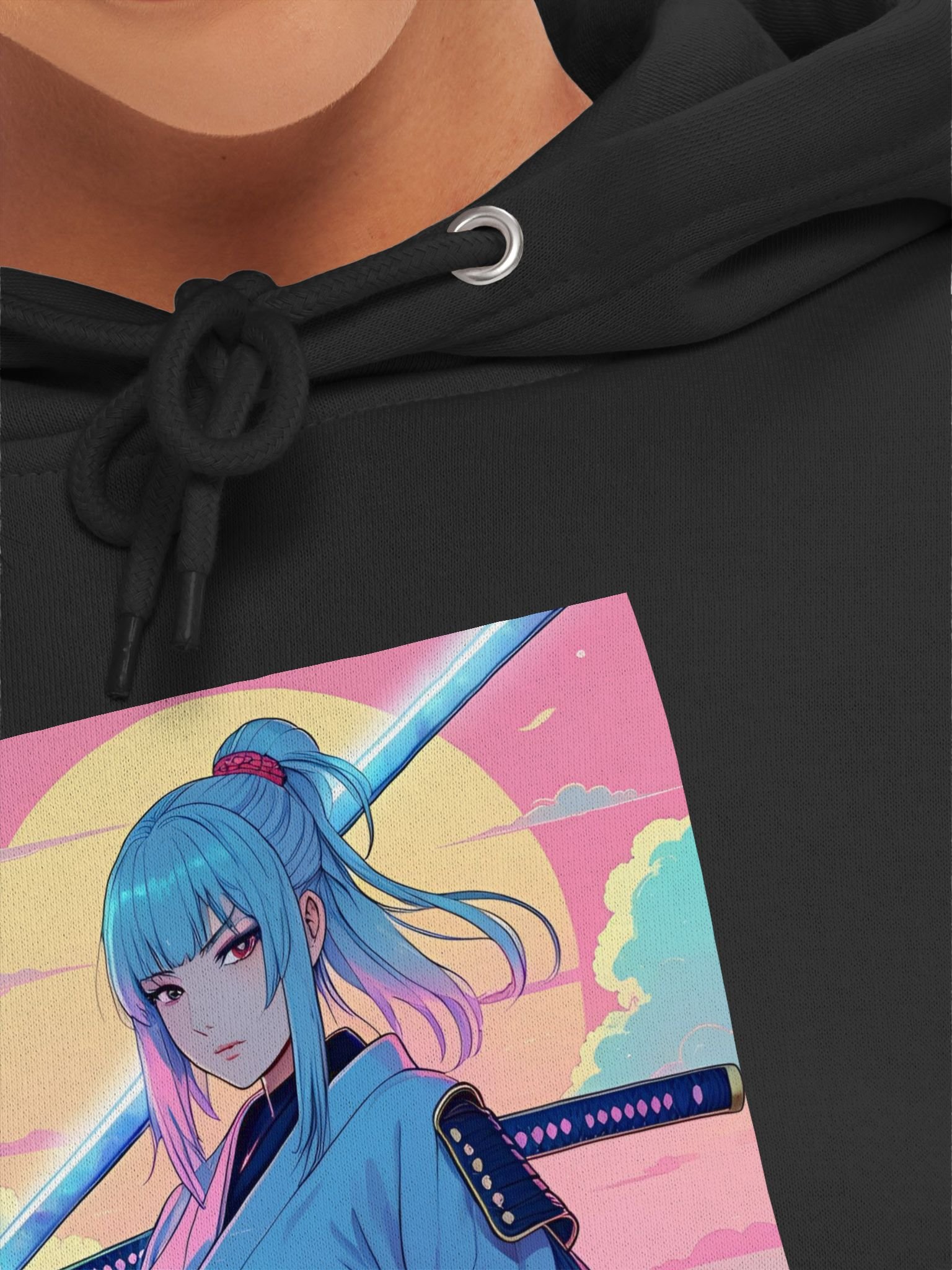 "Slice Through Reality Anime Hoodie" product image (7)