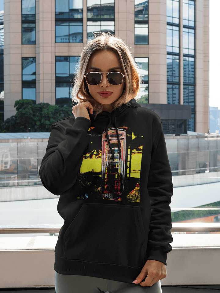 Psychedelic Telephone Booth Unisex Hoodie product image (2)