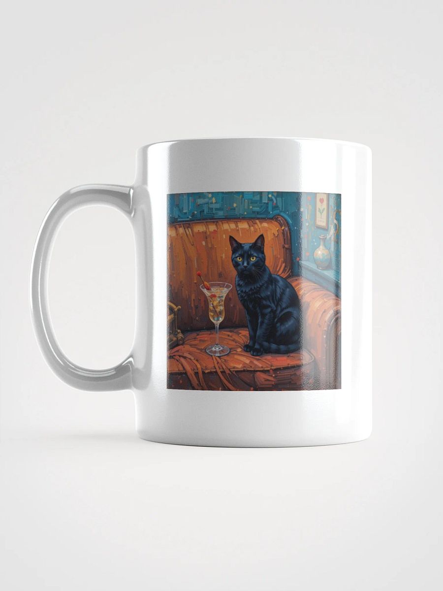 BLACK CAT ON COUCH NEXT TO MARTINI product image (16)
