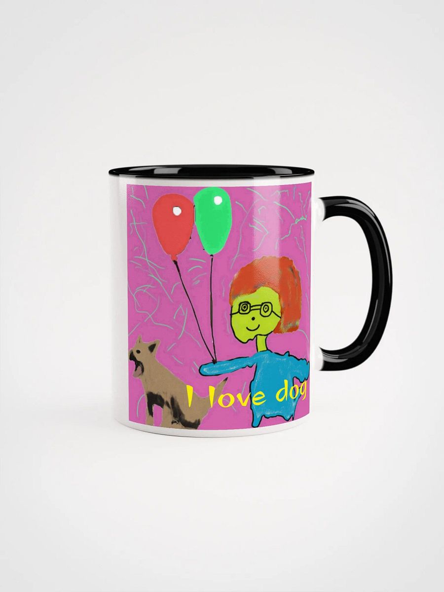 Ceramic Mug with Color Inside : i love dog product image (49)
