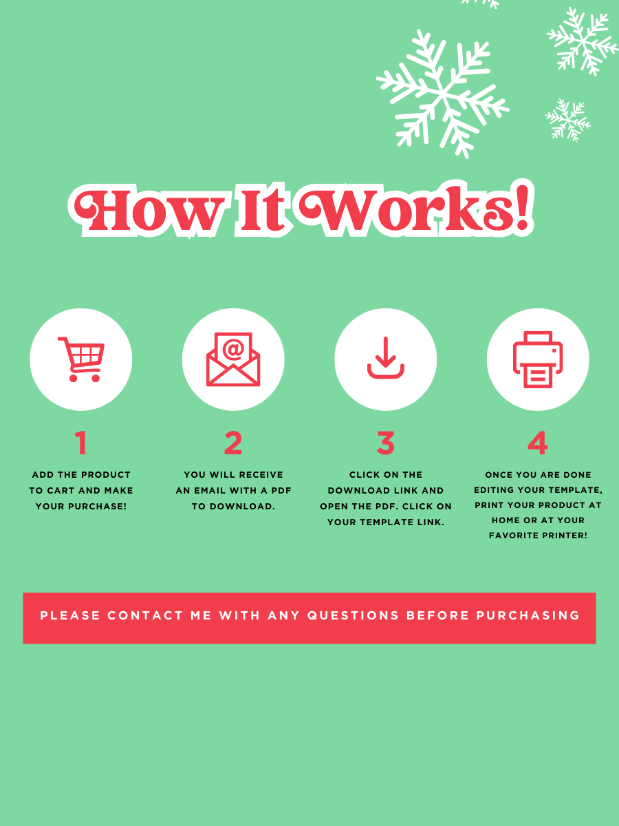 SANTA EDITABLE SHIPPING LABEL product image (8)