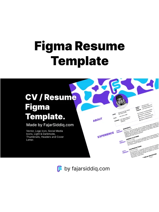 Figma Resume Template product image (1)