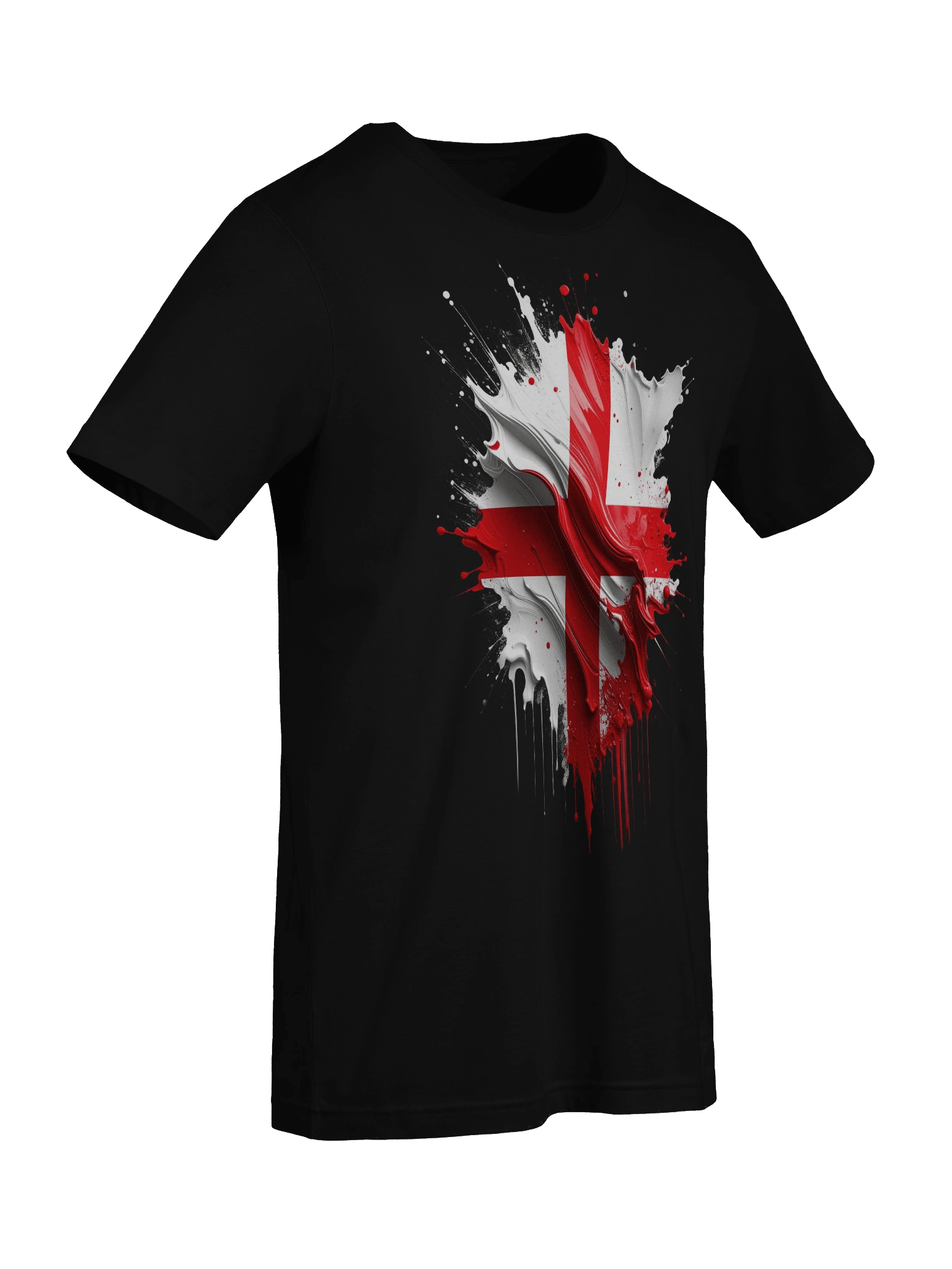 Painted St. George's Cross Ladies T-Shirt product image (5)