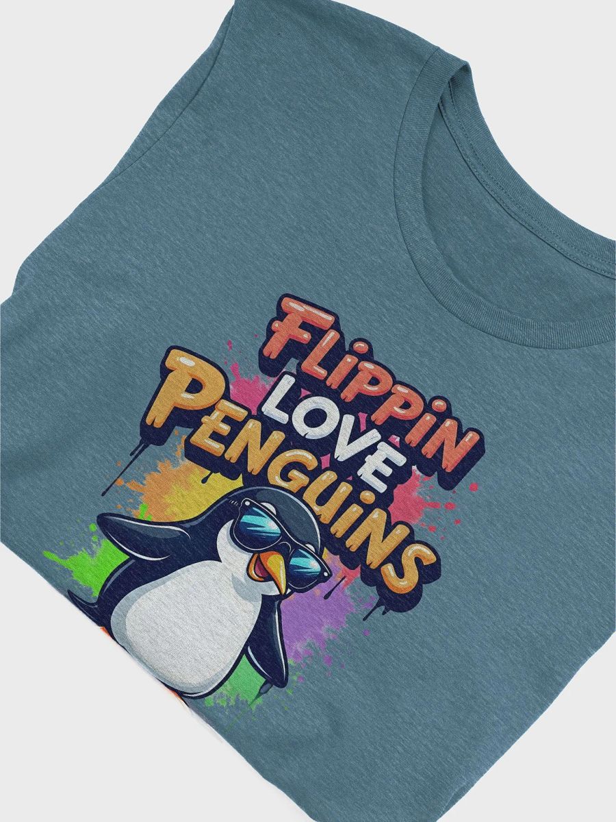 Flippin Love Penguins T-Shirt, Funny Penguin Graphic Tee, Cool Penguin Lover Shirt, Cute Cartoon Animal T-Shirt, Gift for Penguin Fans product image (7)