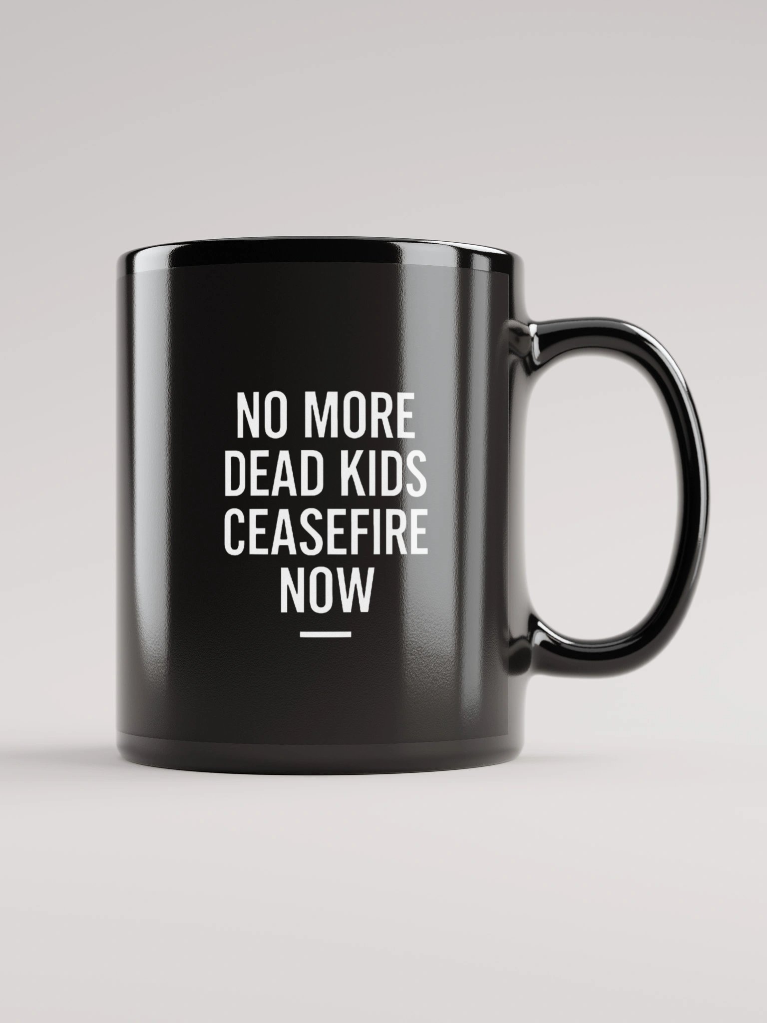 Ceasefire Now Black Mug product image (1)