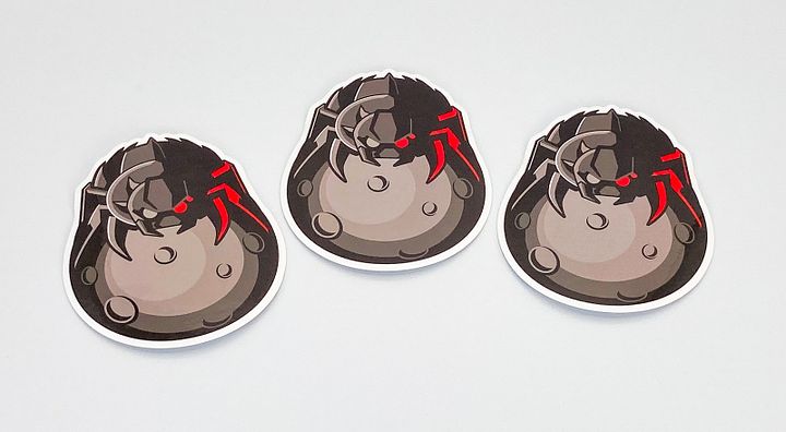 TDL Spider on the Moon Stickers 3-pack product image (1)