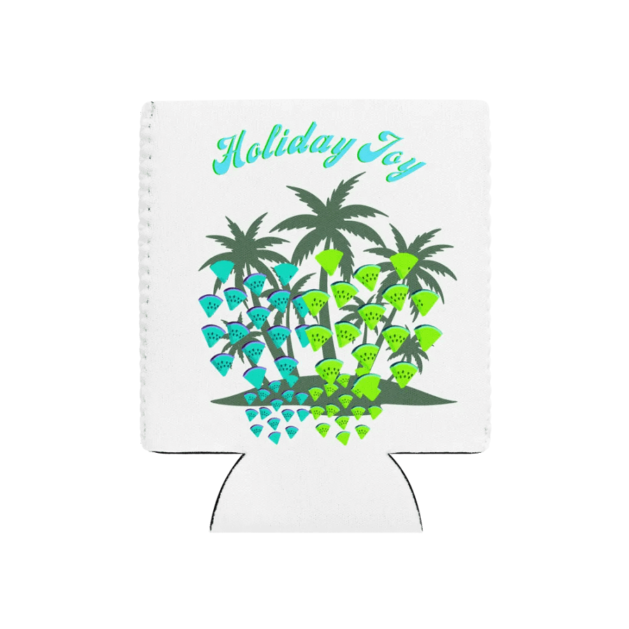 Tropical Holiday Joy Coozie Can Cooler product image (1)
