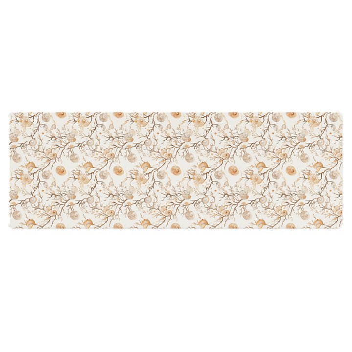Vintage Seashells Pattern Yoga Mat by Treasure Pie product image (1)
