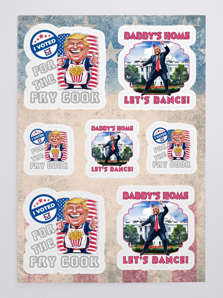 Funny Trump USA Elections Sticker Sheet product image (1)