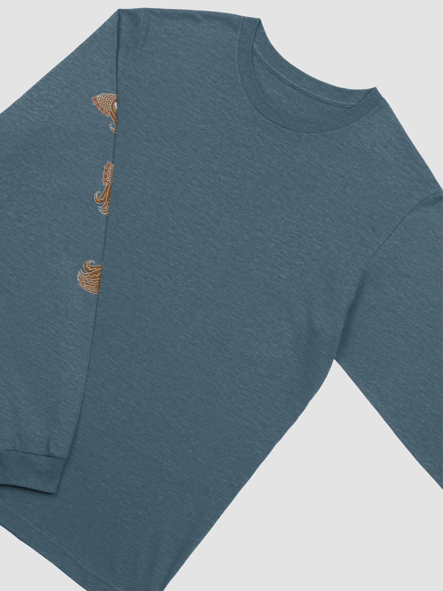 Gingerbread tumbling cuttlefish - long sleeve tee product image (3)
