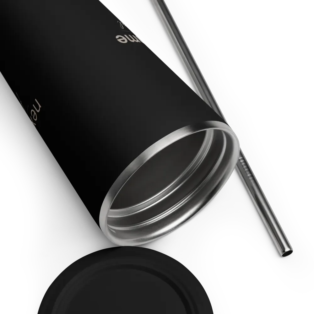 Insulated Tumbler Collection with Straw in Taupe Logotype product image (3)