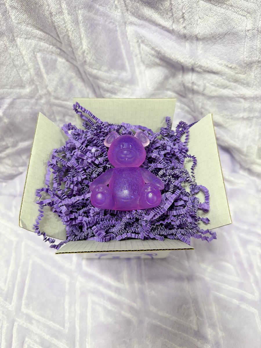 LIMITED RELEASE Glitter Purple Bear Figurine product image (4)
