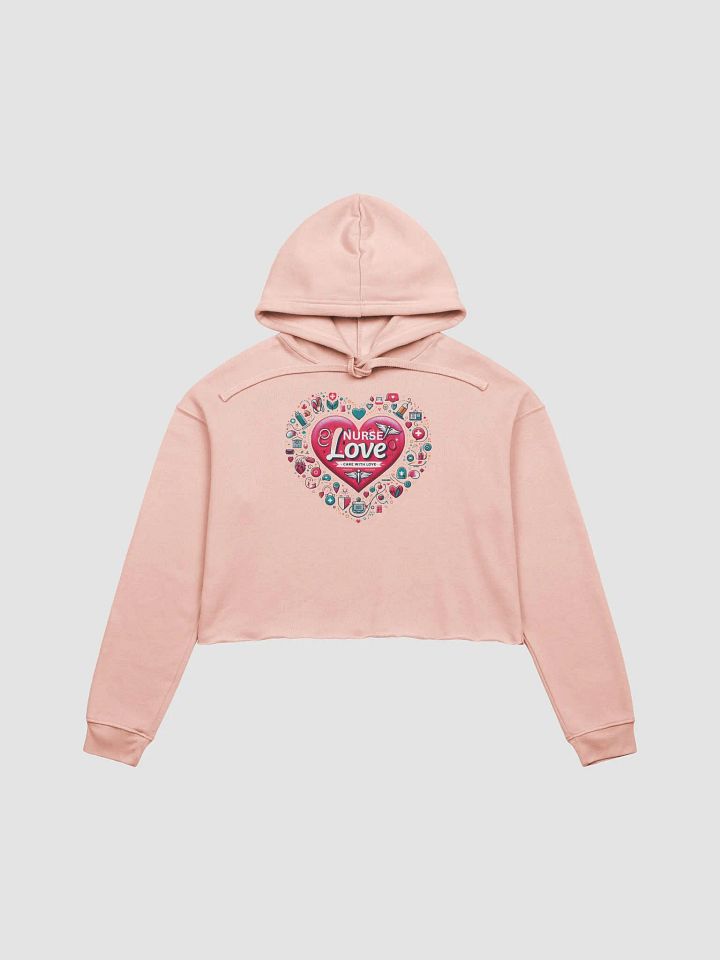 Nurse Love Heart Crop Hoodie product image (1)