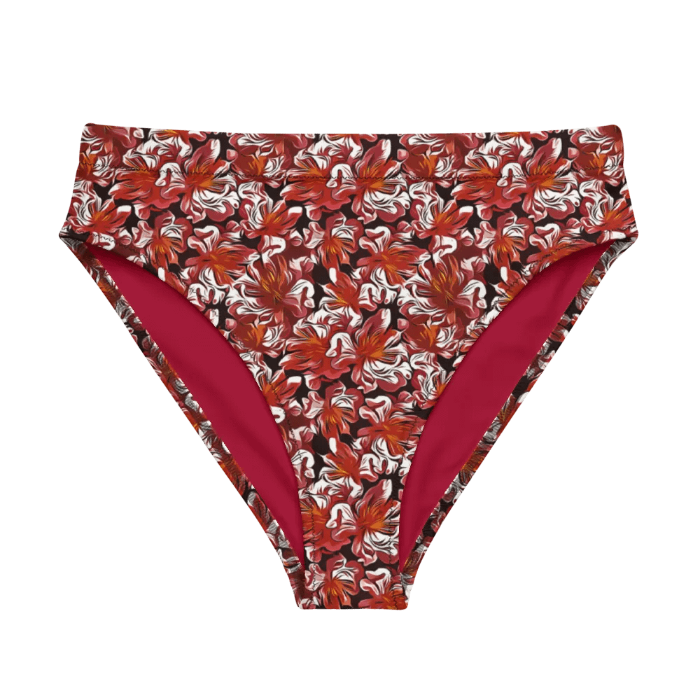 Fire Flower | Recycled High Waisted Bikini Bottom product image (5)