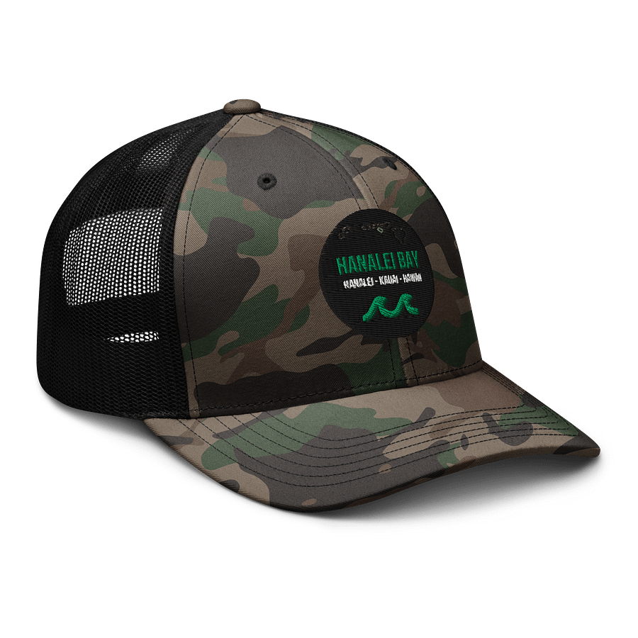 Hanalei Bay, Kauai - Green Logo with Camo product image (8)