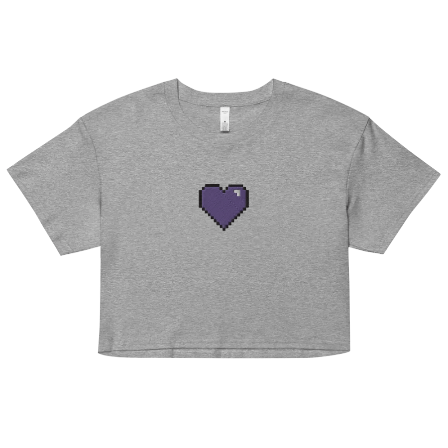 HollyRex Pixel Heart Women's Crop Top product image (1)