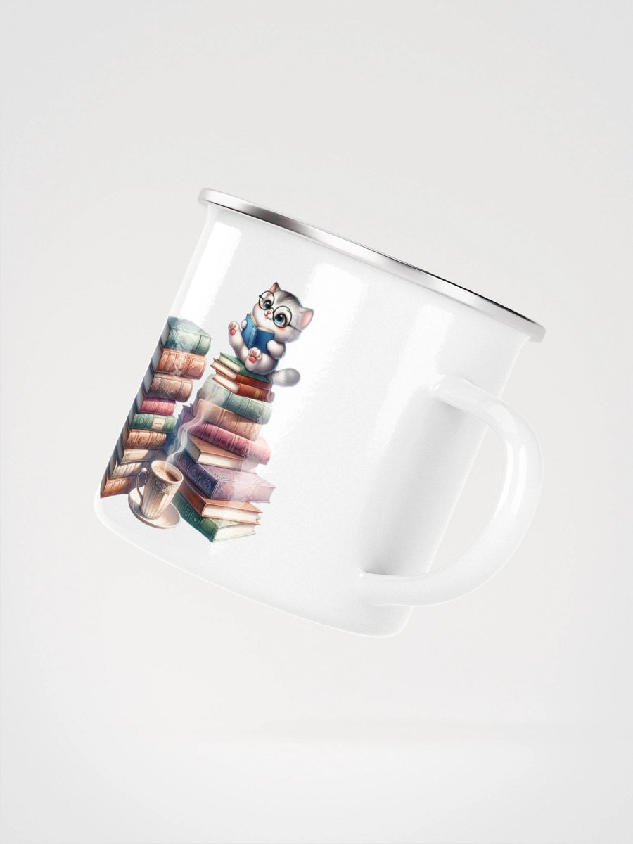 Whimsical Sewing Book Lover's Enamel Mug product image (3)