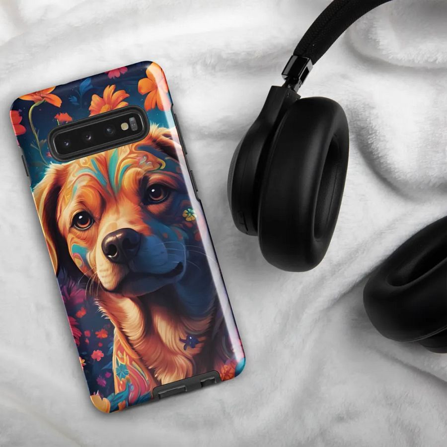 Pawsitively Petal Power: Floral Doggy Delight Samsung Galaxy product image (50)